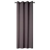 Zasłony - Zasłona Oxford 140 x 260 cm ciemny szary - miniaturka - grafika 1