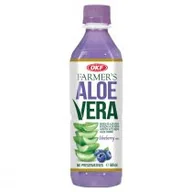 Soki i napoje niegazowane - Okf Napój Farmers Aloe Vera z cząstkami aloesu Blueberry 500 ml - miniaturka - grafika 1