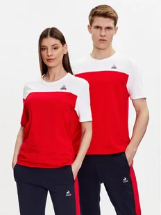 Le Coq Sportif T-Shirt Unisex 2310366 Czerwony Regular Fit - Koszulki i topy damskie - miniaturka - grafika 1