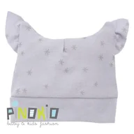Szaliki i chustki dla dzieci - Bawełniana Czapeczka Magic Szary Star 68Cm Pinokio - miniaturka - grafika 1