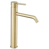 Baterie umywalkowe - Rea Bateria umywalkowa wysoka Lungo Light Gold B9409 - miniaturka - grafika 1