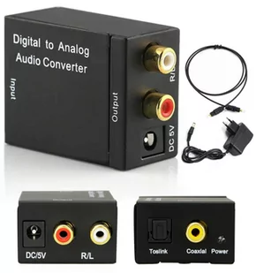 Konwerter dźwięku Coaxial Toslink - Rca Chinch Av - Kable - miniaturka - grafika 3
