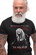 Koszulki męskie - BONNIE TYLER T-Shirt Koszulka czarna męska TOUR 2025 POLAND KONCERT L - miniaturka - grafika 1