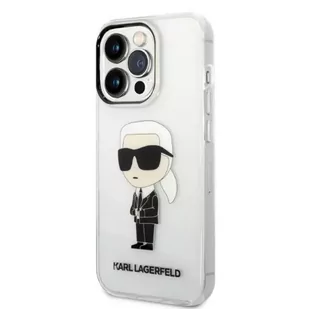 Karl Lagerfeld Etui KLHCP14XHNIKTCT do iPhone 14 Pro Max 6,7" hardcase Ikonik Karl Lagerfeld transparent - Etui i futerały do telefonów - miniaturka - grafika 2