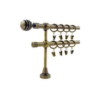 Karnisze - Karnisz podwójny HEFAJSTOS PLUS Ø16, 200 cm modern złoto - miniaturka - grafika 1