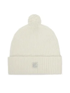 Calvin Klein Czapka Emblem Brushed LV04D8067G Écru - Czapki damskie - miniaturka - grafika 1