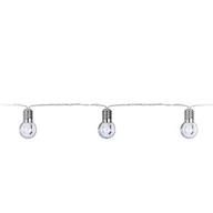 Oświetlenie świąteczne - Lampki łańcuch świetlny 10LED z motywem żarówki 2m światło ciepłe białe girlanda na baterie - miniaturka - grafika 1