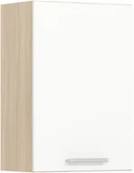 Szafki kuchenne - Szafka górna kuchenna jednodrzwiowa wisząca MODENA MD5/G50 biały połysk - miniaturka - grafika 1