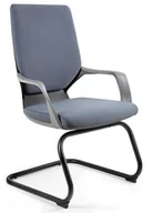 Fotele i krzesła biurowe - Krzesło biurowe czarny stelaż APOLLO SKID 18 kolorów - miniaturka - grafika 1