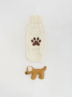 Reserved - Ubranko dla psa z zabawką - beżowy - Moda i Uroda OUTLET - miniaturka - grafika 1