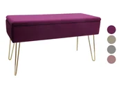 Ławki do przedpokoju - ECHTWERK ECHTWERK Ławka tapicerowana ze schowkiem Scarlett 4260238063550 - miniaturka - grafika 1