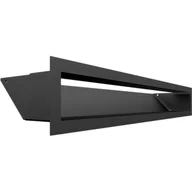Akcesoria kominkowe - Kratka wentylacyjna kominkowa LUFT 9x60 czarna Slim - miniaturka - grafika 1