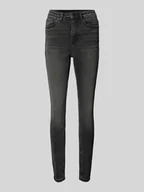 Spodnie damskie - Jeansy o kroju skinny fit z wysokim stanem i odcieniem Stonewashed model ‘SOPHIA’ - miniaturka - grafika 1