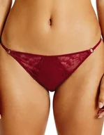 Majtki damskie - CALVIN KLEIN MAJTKI DAMSKIE KORONKOWE FIGI BORDOWE L 1A4F4_C* L 1_4 TIA - miniaturka - grafika 1