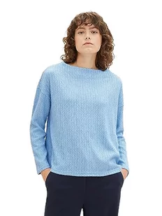 TOM TAILOR Bluza damska, 12391 – jasny niebieski melanż, 3XL - Bluzy damskie - miniaturka - grafika 1