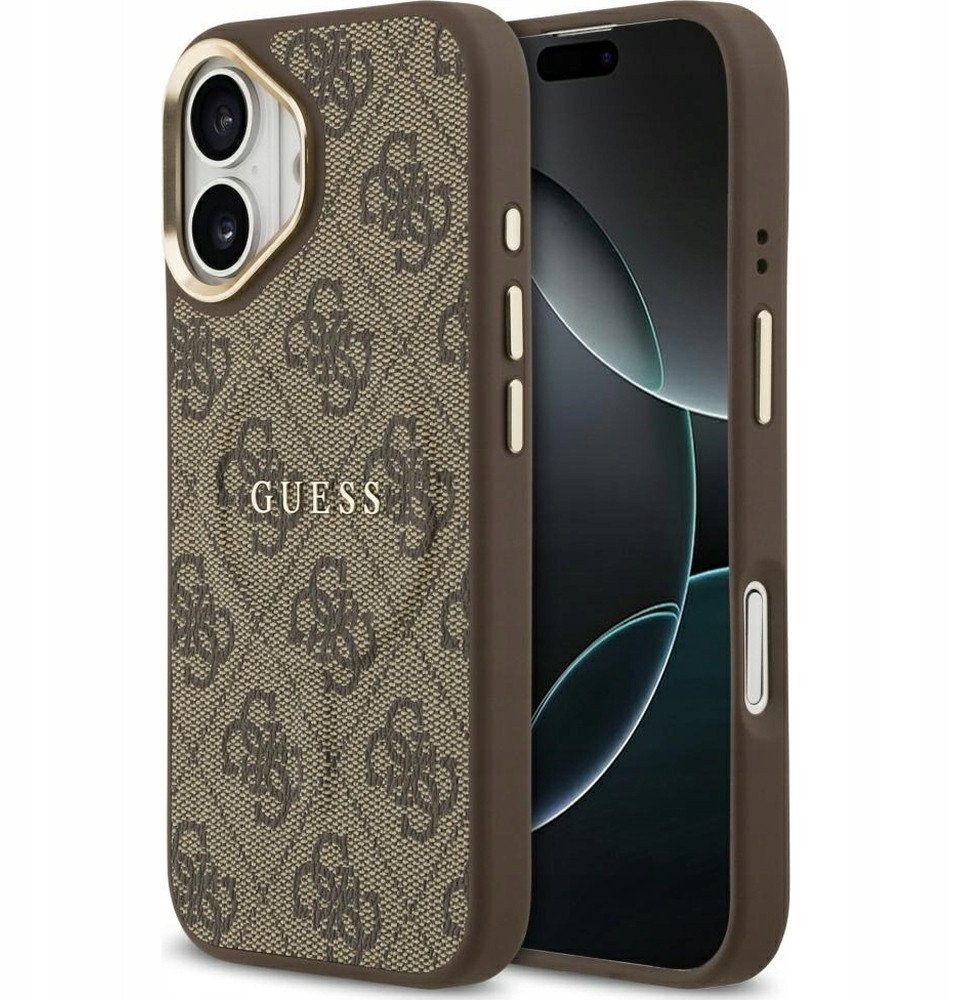 GUESS futerał do IPHONE 17 kompatybilny z MagSafe GUHMP17SP4MSEGCW PU 4G W/ Classic brązowy