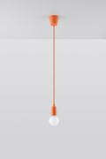 Lampy sufitowe - Sollux Lighting Lampa wisząca DIEGO 1 pomarańczowy SL.0584 - miniaturka - grafika 1