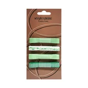 Opakowania i torebki na prezenty - Zestaw wstążek, zielony, 4 x 1 m - miniaturka - grafika 1