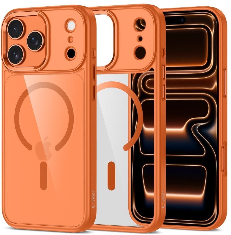 TECH-PROTECT MAGMAT MAGSAFE IPHONE 17 PRO MAX COSMIC ORANGE/CLEAR