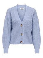 Swetry damskie - Only Kobiety Onlcarolspring L/S Kardigan Knt Kardigan, Blue Heron, XL - miniaturka - grafika 1
