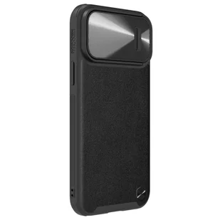 Nillkin CamShield Leather S Case etui iPhone 14 Pro Max pokrowiec z osłoną na aparat czarny - Etui i futerały do telefonów - miniaturka - grafika 4
