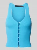 Koszulki i topy damskie - Top na ramiączkach z dekoltem w serek - miniaturka - grafika 1