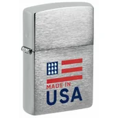 Trafika - Zapalniczka ZIPPO Made In USA Chrome Brushed • RATY 0% Kup dziś i zapłać za 30 dni GRATIS WYSYŁKA ZWROT DO 100 DNI - miniaturka - grafika 1
