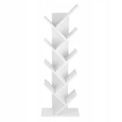 Regały - Geometryczny Regał Półka na Książki Biały - miniaturka - grafika 1