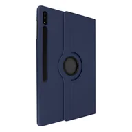 Etui do tabletów - Etui Samsung Galaxy Tab S8 Ultra z klapka, obsluga wideo 360° w pionie i poziomie — niebieskie - miniaturka - grafika 1