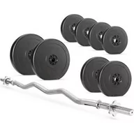Hantle i ciężarki - Zestaw: Gryf łamany 120cm 28mm + 40kg Gymtek - miniaturka - grafika 1
