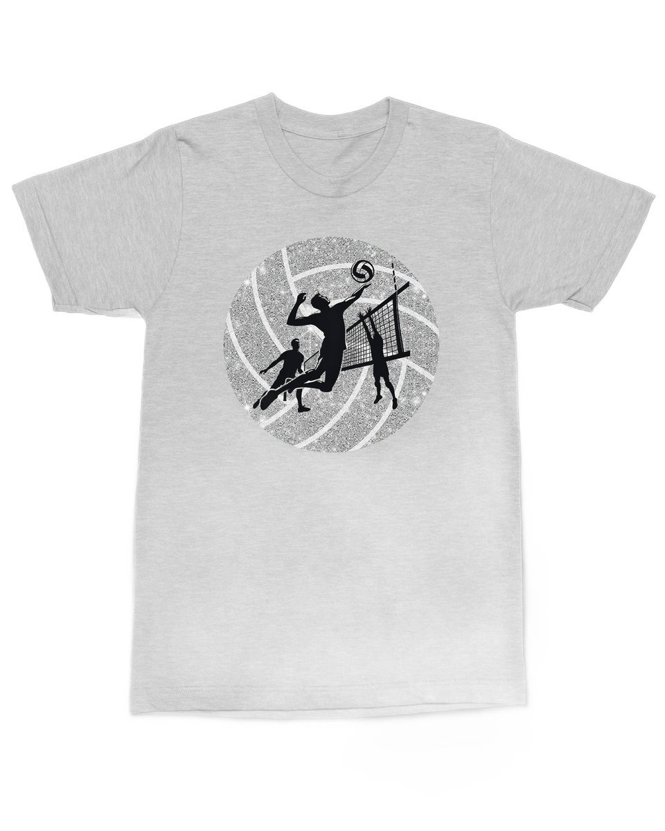 Koszulka siatkarska Sportowy styl Siatkówka Prezent Nadruk Szara M