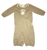 Rampersy - Sweterkowy beżowy rampers MAX STUDIO 6/9mc 68-74 - miniaturka - grafika 1