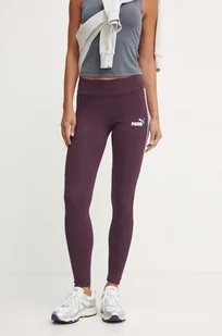 Puma legginsy damskie kolor fioletowy wzorzyste 681648 - Legginsy - miniaturka - grafika 1