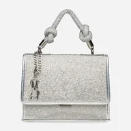 Torebki damskie - Torebka crossbody damska Steve Madden SM13001211 Srebrna (8720857124996). Torebki i torby - miniaturka - grafika 1