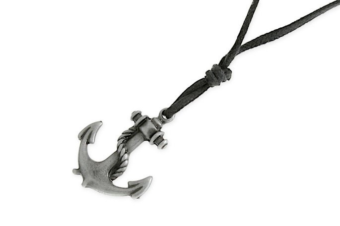 Wisior W Żeglarskim Stylu Stalowa Kotwica