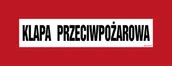 Systemy ekspozycyjne i znaki informacyjne - BC116 KLAPA PRZECIWPOŻAROWA, KN - FOLIA PODŁOGOWA NIEŚWIECĄCA; (360X140MM) - miniaturka - grafika 1