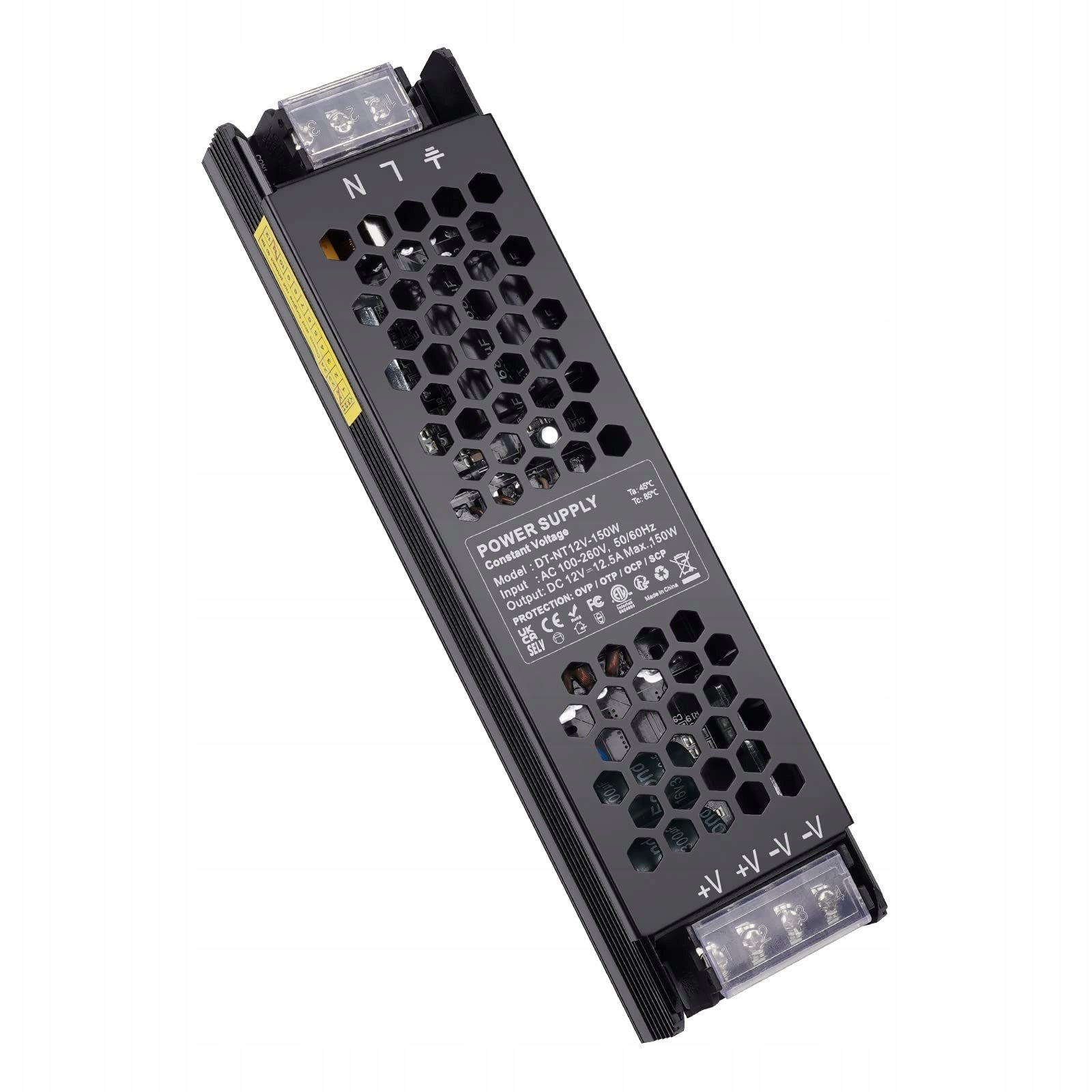 Zasilacz Ac 100-260V do 12V DC 12.5A 150W Reylax Led sterownik