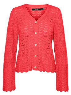Vero Moda Kardigan w kolorze czerwonym - Swetry damskie - miniaturka - grafika 1