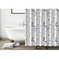 Zasłony prysznicowe - Zasłona prysznicowa ENAMEL 180 x 180 cm biały - miniaturka - grafika 1