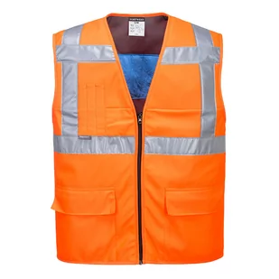 PORTWEST CV02 KAMIZELKA CHŁODZĄCA OSTRZEGAWCZA; POMARAŃCZOWY (L/XL) - Odzież robocza - miniaturka - grafika 1