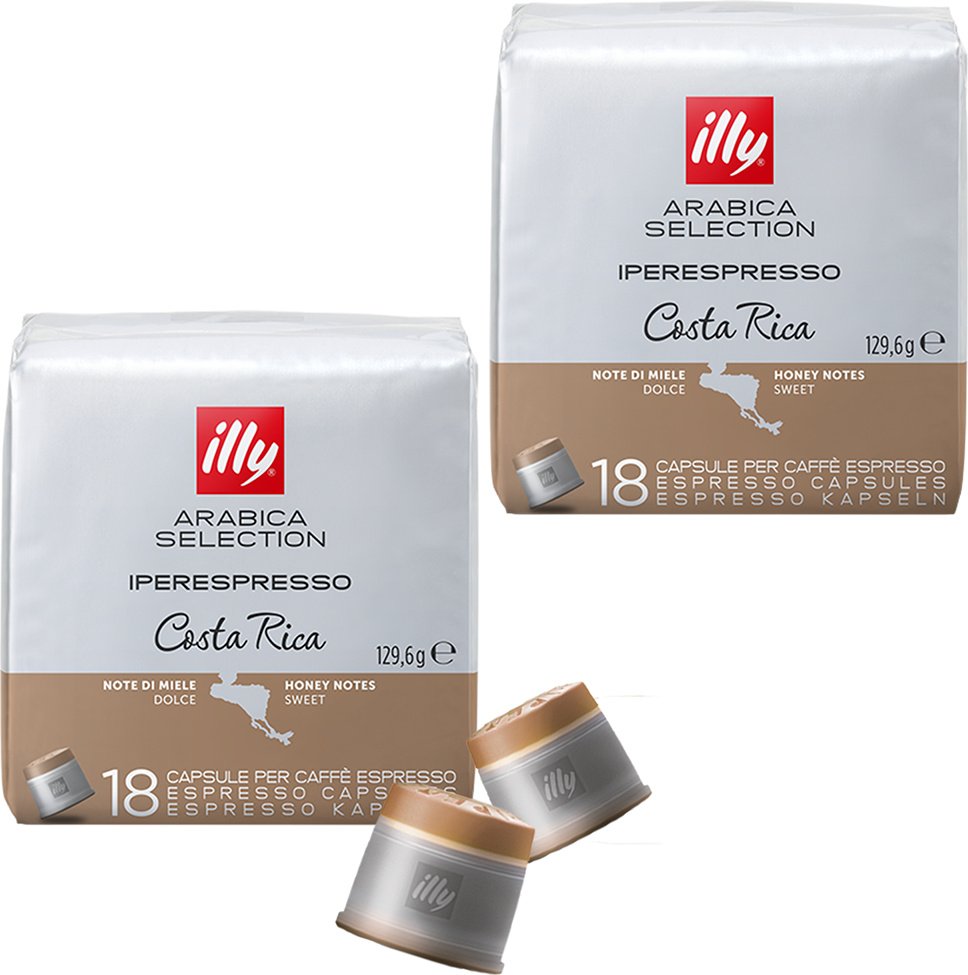 2x KAPSUŁKI ILLY IPERESPRESSO ARABICA SELECTION COSTA RICA 18 SZTUK