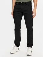 Spodnie męskie - Calvin Klein Jeans Jeansy J30J323687 Czarny Slim Fit - miniaturka - grafika 1