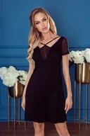 Bielizna nocna - Eldar Caroline Koszulka Nocna Czarna M - miniaturka - grafika 1