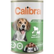 Mokra karma dla psów - CALIBRA Dog Adult Lamb Beef & Chicken 12x1240 g - miniaturka - grafika 1