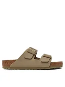 Klapki i japonki męskie - Birkenstock Klapki Arizona Birko-Flor 1027704 Khaki - miniaturka - grafika 1