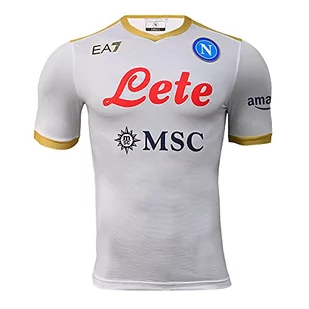Società Sportiva Calcio Napoli SpA Mężczyźni Ssc Napoli Season 21/22 Maglia Gara Away Koszulka Piłkarska, Biały, XXL - Piłka nożna - miniaturka - grafika 1