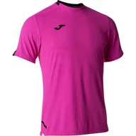 Koszulki sportowe męskie - Koszulka tenisowa JOMA Smash Short Sleeve - fluor pink - miniaturka - grafika 1