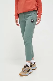 Spodnie sportowe damskie - Mammut spodnie outdoorowe Massone Light kolor zielony - grafika 1