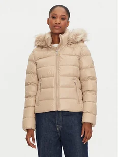 Tommy Hilfiger Kurtka puchowa WW0WW43520 Beżowy Regular Fit - Kurtki damskie - miniaturka - grafika 1
