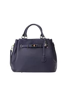 Torebki damskie - Idony Damska torba z uszami ze skóry, granatowa, morski, jeden rozmiar - miniaturka - grafika 1